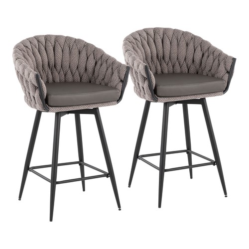 Braided Matisse 26" Fixed-height Counter Stool - Set Of 2